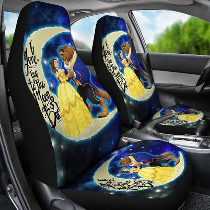 Beauty and The Beast Art Car Seat Covers Cartoon Fan Gift H041420 Universal Fit 084218