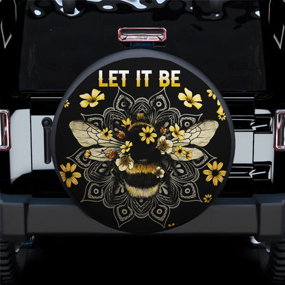 Bee Let It Be Cute Funny Spare Tire Cover