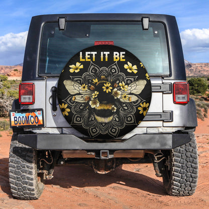 Bee Let It Be Cute Funny Spare Tire Cover