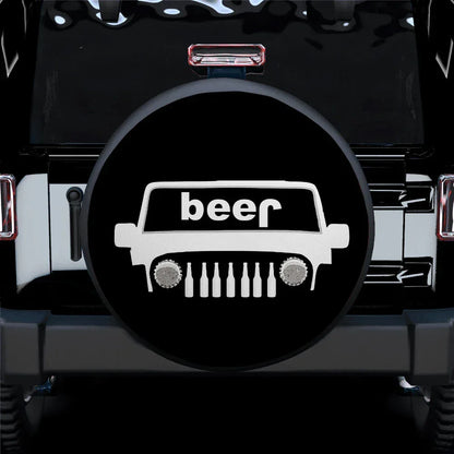 Beer Jeep Car Leather Spare Tire Cover - PersonalizedFury