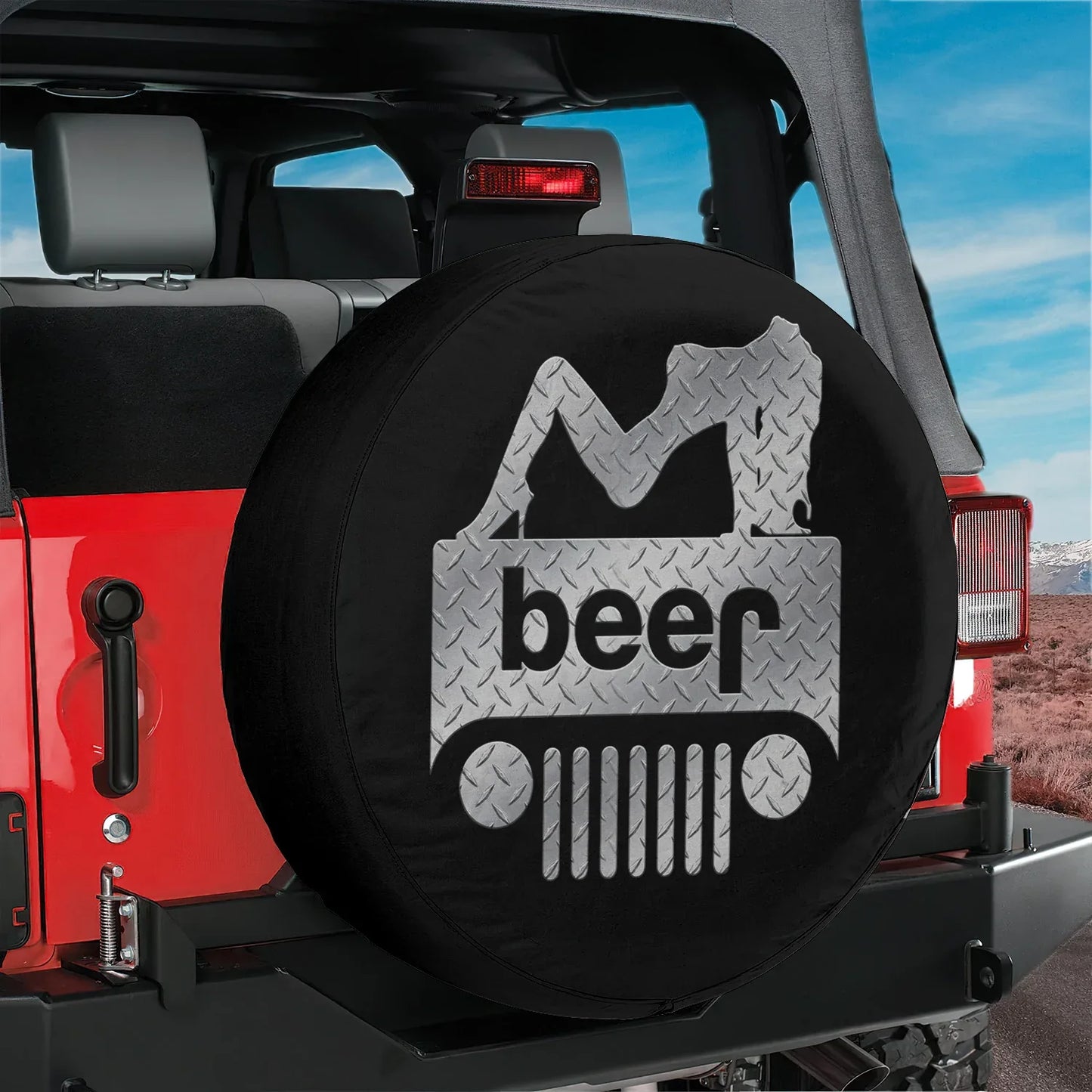 Beer Jeep Spare Tire Cover - Funny Sexy Girl Accessories - PersonalizedFury
