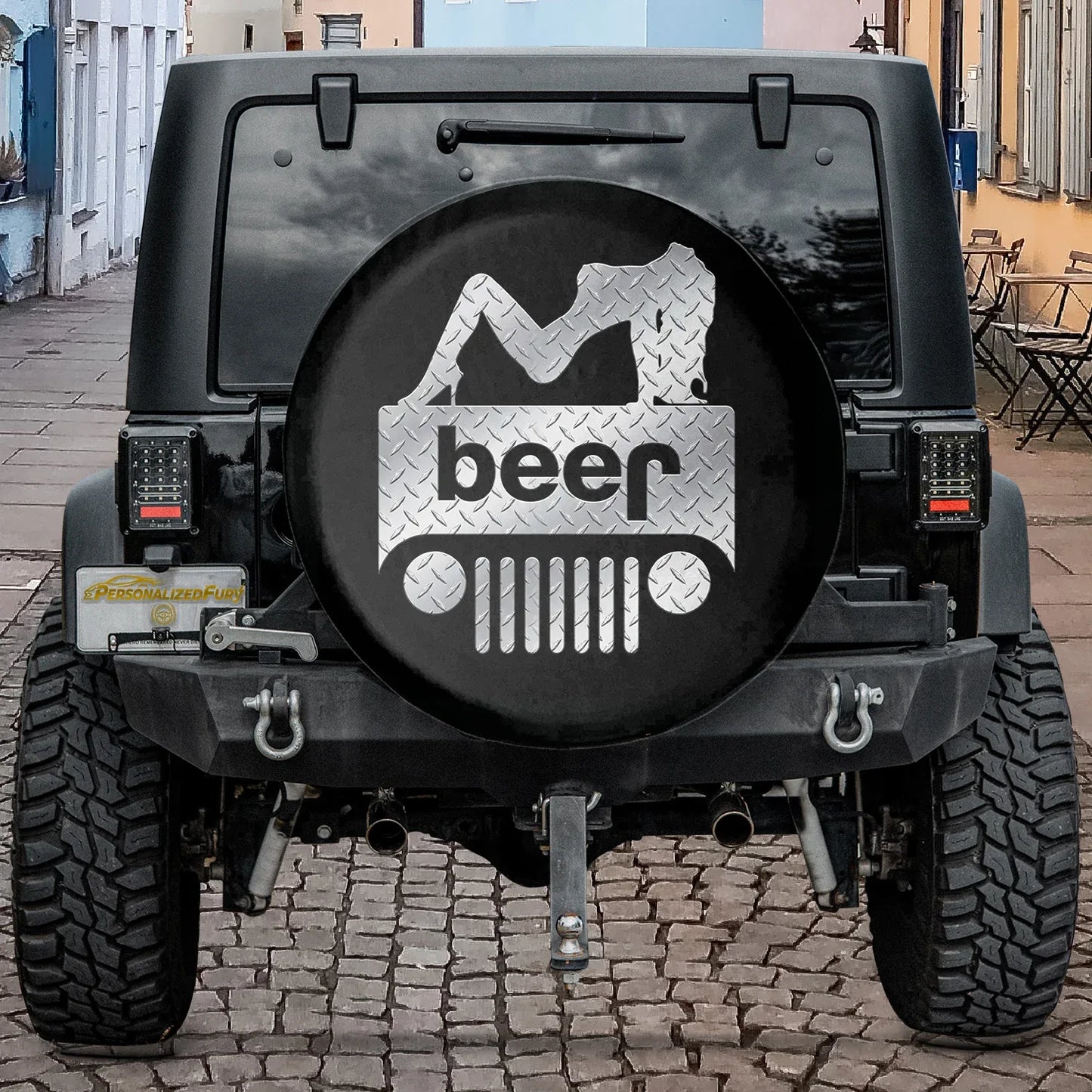 Beer Jeep Spare Tire Cover - Funny Sexy Girl Accessories - PersonalizedFury
