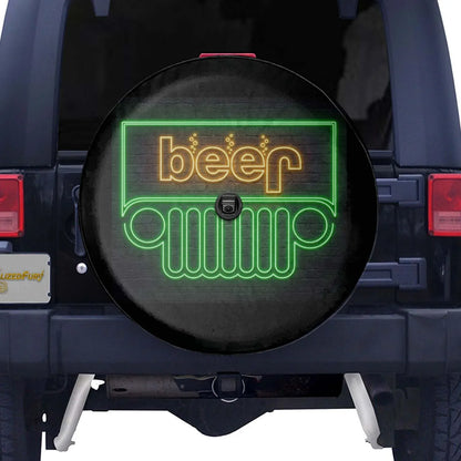 Beer Jeep Spare Tire Cover - Noen Light Style - PersonalizedFury