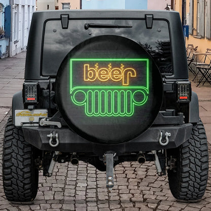 Beer Jeep Spare Tire Cover - Noen Light Style - PersonalizedFury