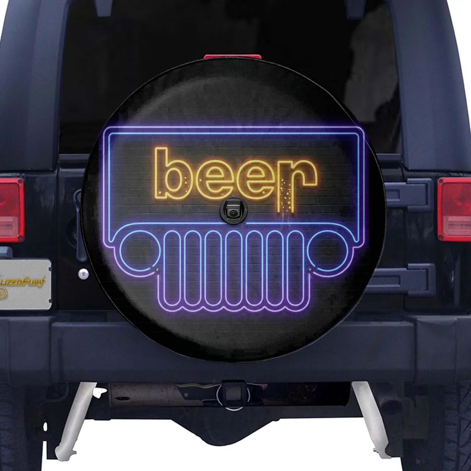 Beer Jeep Spare Tire Cover -Noen Light Style - PersonalizedFury