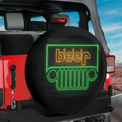 Beer Jeep Spare Tire Cover - Noen Light Style - PersonalizedFury