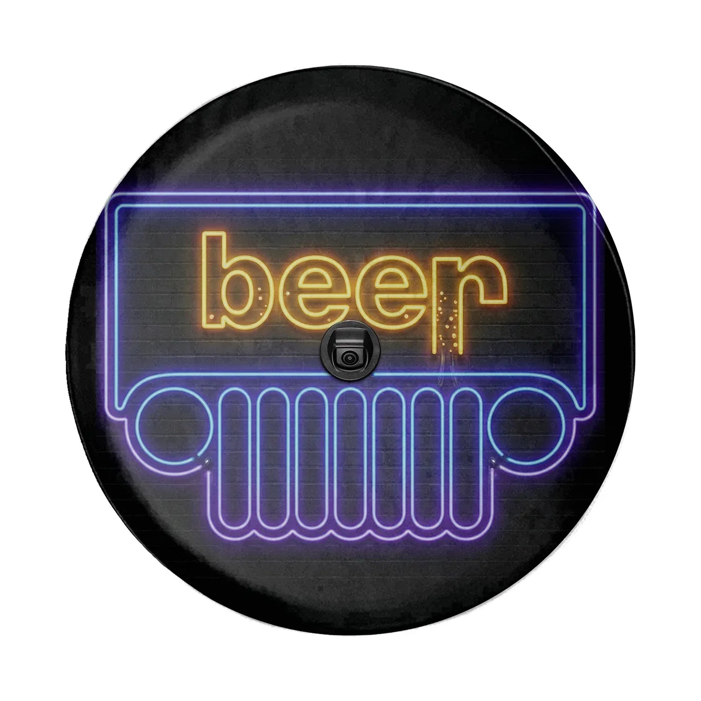 Beer Jeep Spare Tire Cover -Noen Light Style - PersonalizedFury