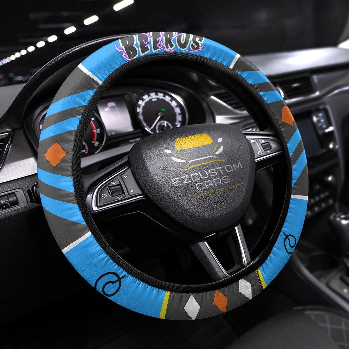 Beerus Anime Steering Wheel Cover Custom Dragon Ball Car Accessories