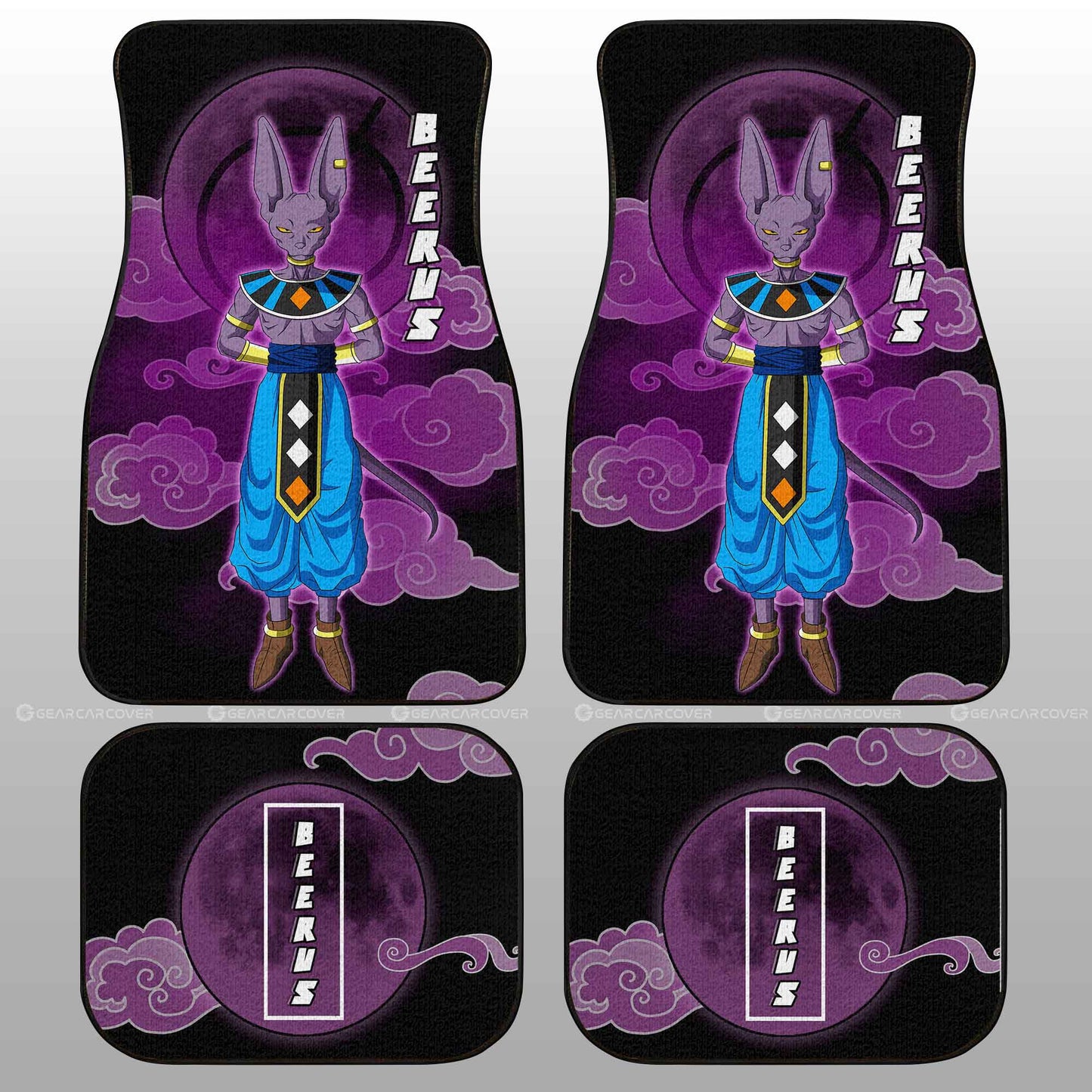 Beerus Car Floor Mats Custom Anime Dragon Ball Car Accessories