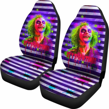 Beetlejuice Car Seat Covers Movie Fan Gift Universal Fit 051012