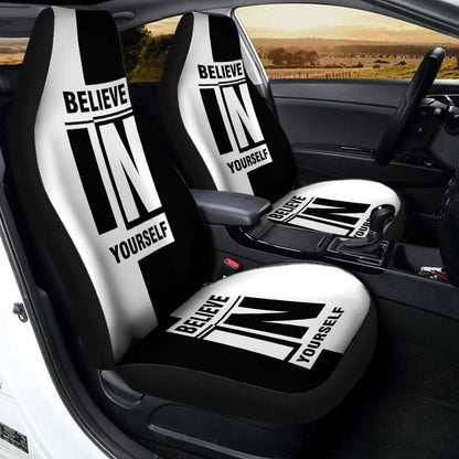 Believe In Your Self Car Seat Covers Custom Motivate Car Accessories