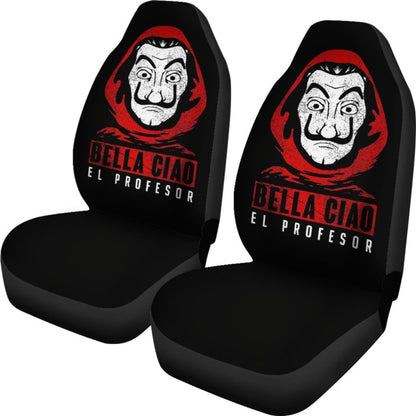 Bella Ciao Money Heist Car Seat Covers Movie Fan Gift H051520 Universal Fit 072323
