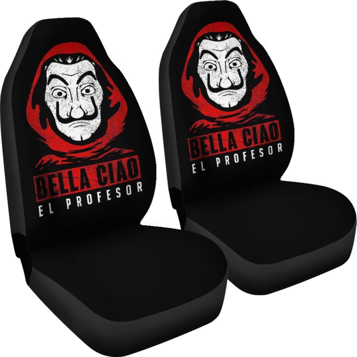 Bella Ciao Money Heist Car Seat Covers Movie Fan Gift H051520 Universal Fit 072323