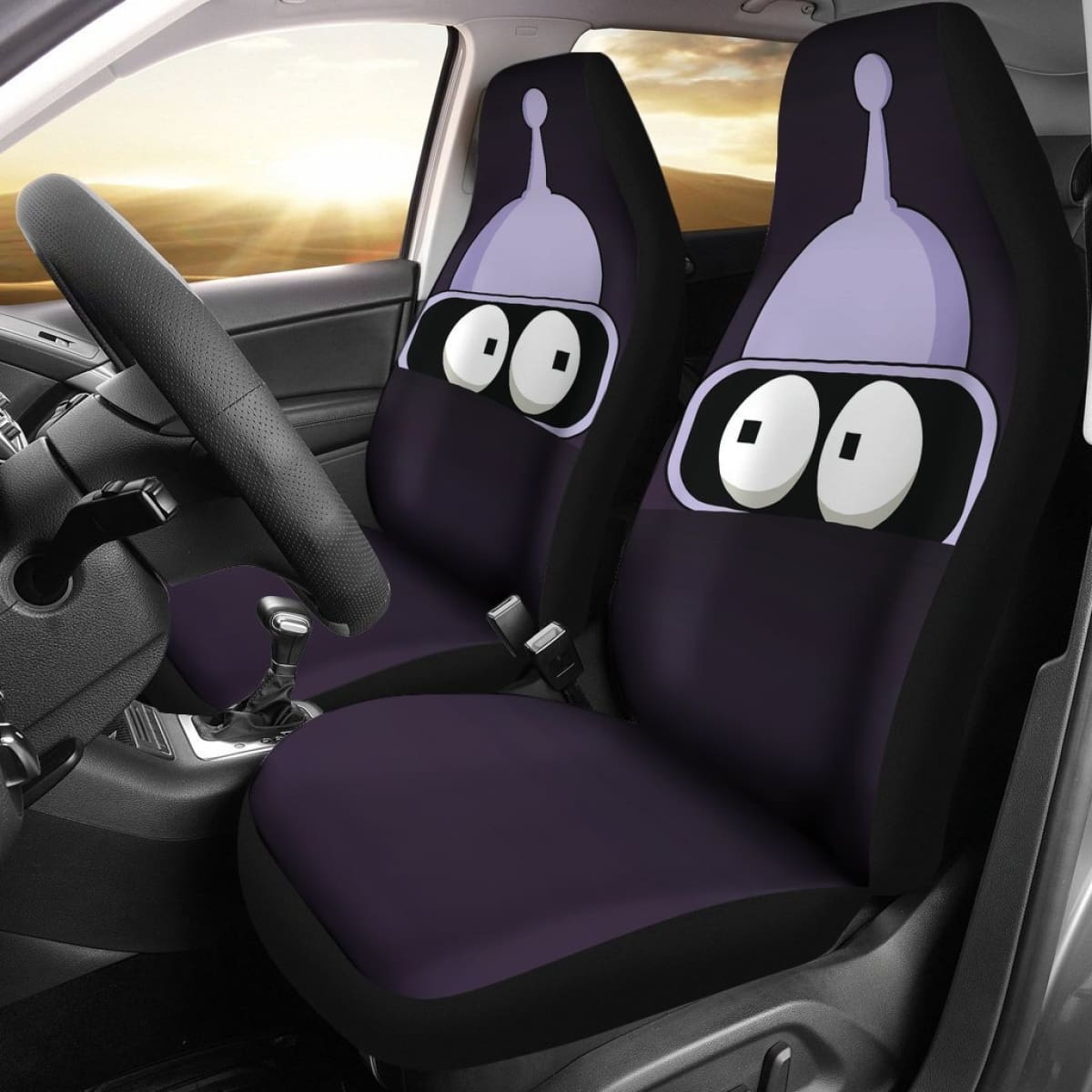 Bender Eyes Futurama Funny Car Seat Covers Universal Fit 225721