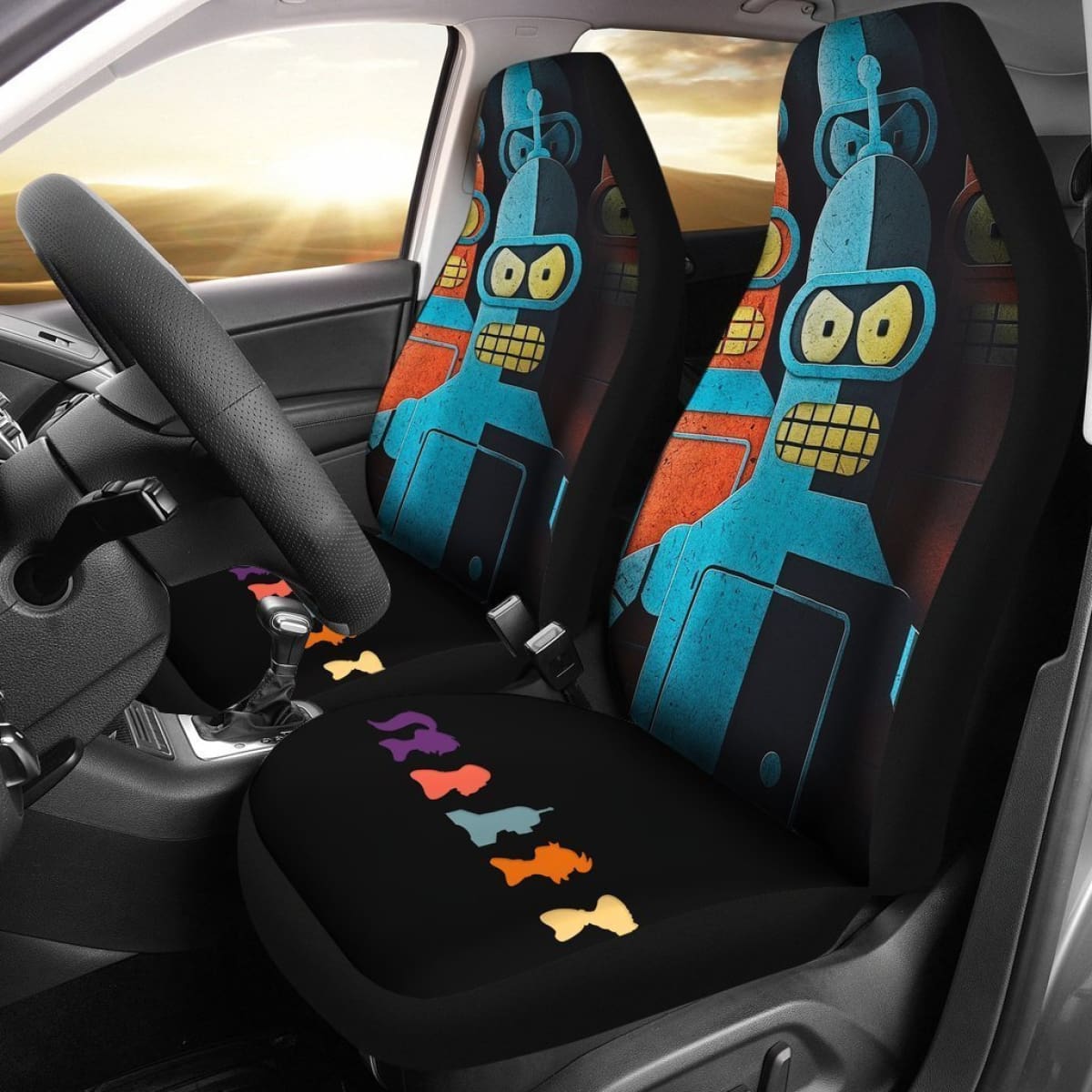 Bender Futurama Metal Car Seat Covers Universal Fit 225721