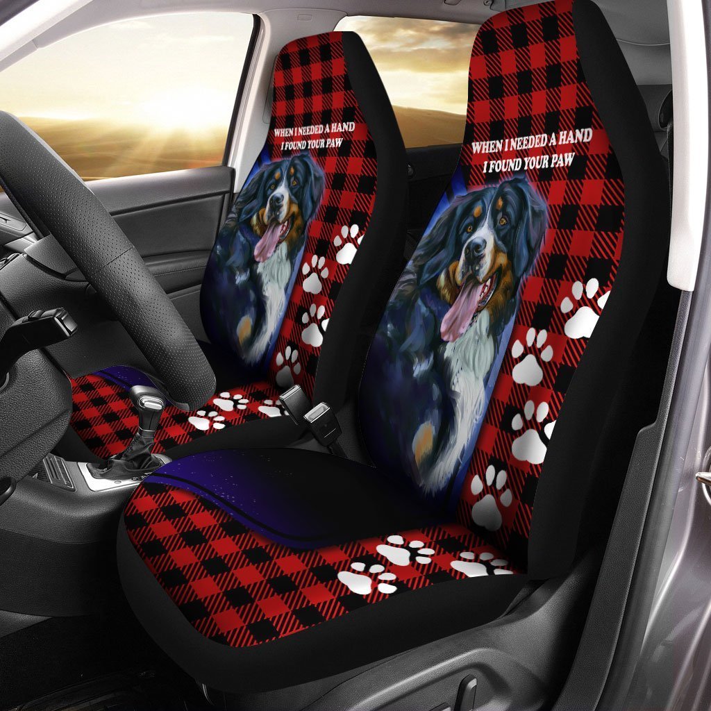 Bernese Mountain Car Seat Covers Custom Dog Lover Car Accessories