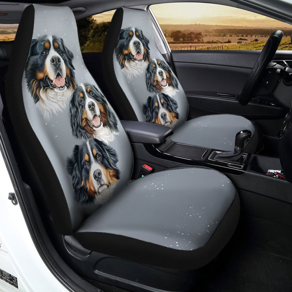 Bernese Mountain Car Seat Covers Custom Dog Lover Car Interior Accessories