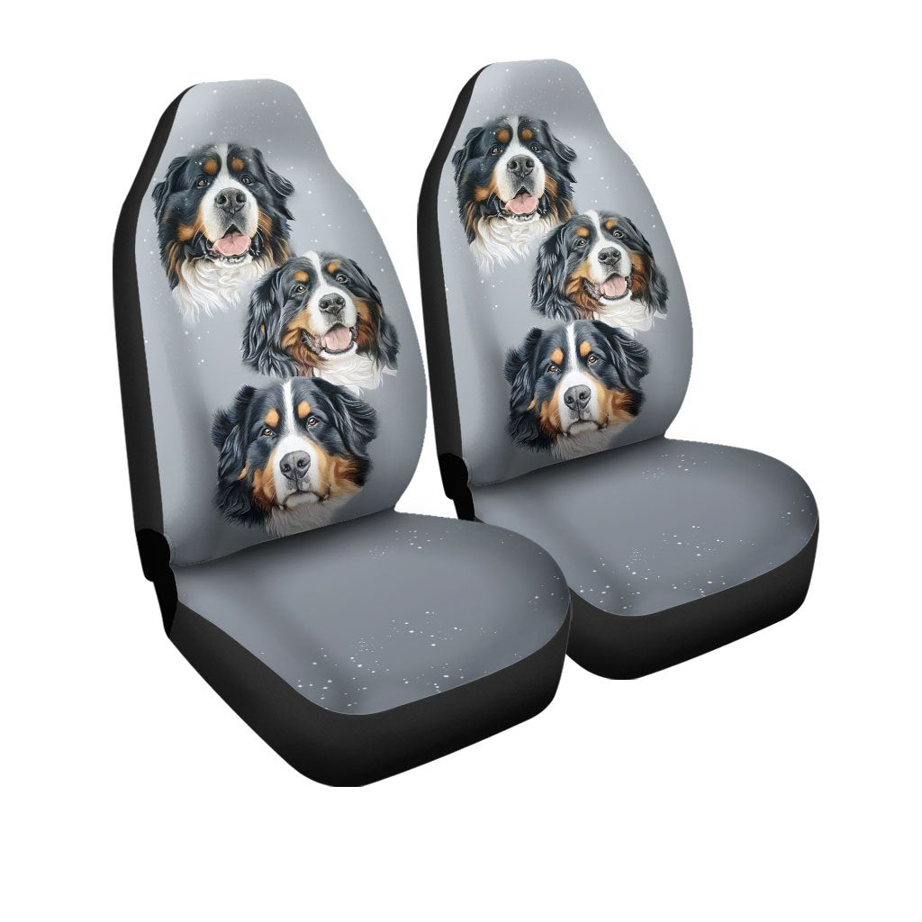 Bernese Mountain Car Seat Covers Custom Dog Lover Car Interior Accessories