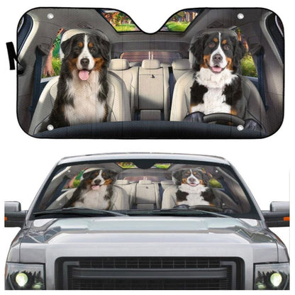 Bernese Mountain Dog Car Auto Sun Shades Windshield Accessories Decor Gift