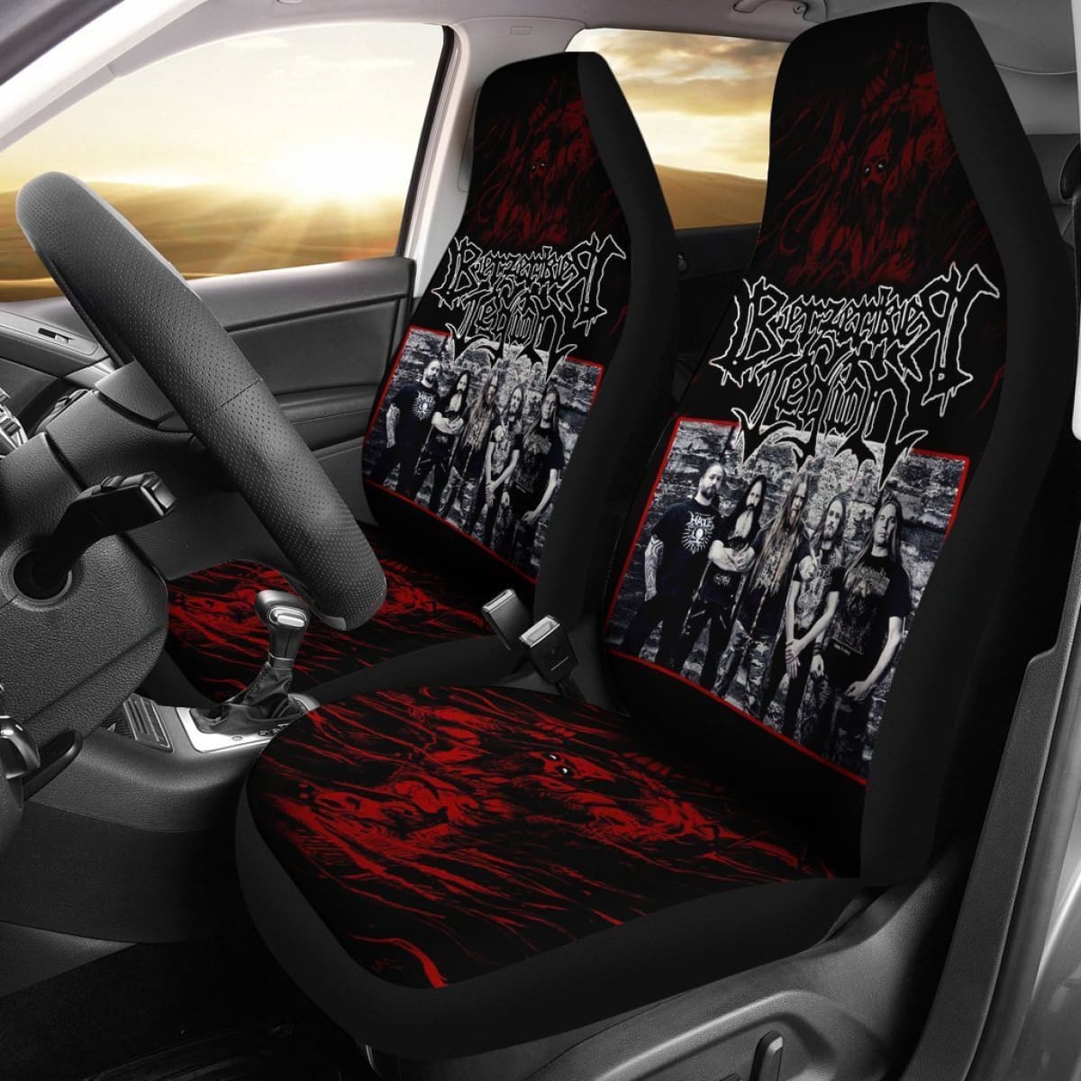 Berzerker Car Seat Covers Metal Band Fan Gift Idea Universal Fit 194801