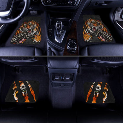 Best Big Cat Tiger Car Floor Mats Custom Gift Idea Car Accessories