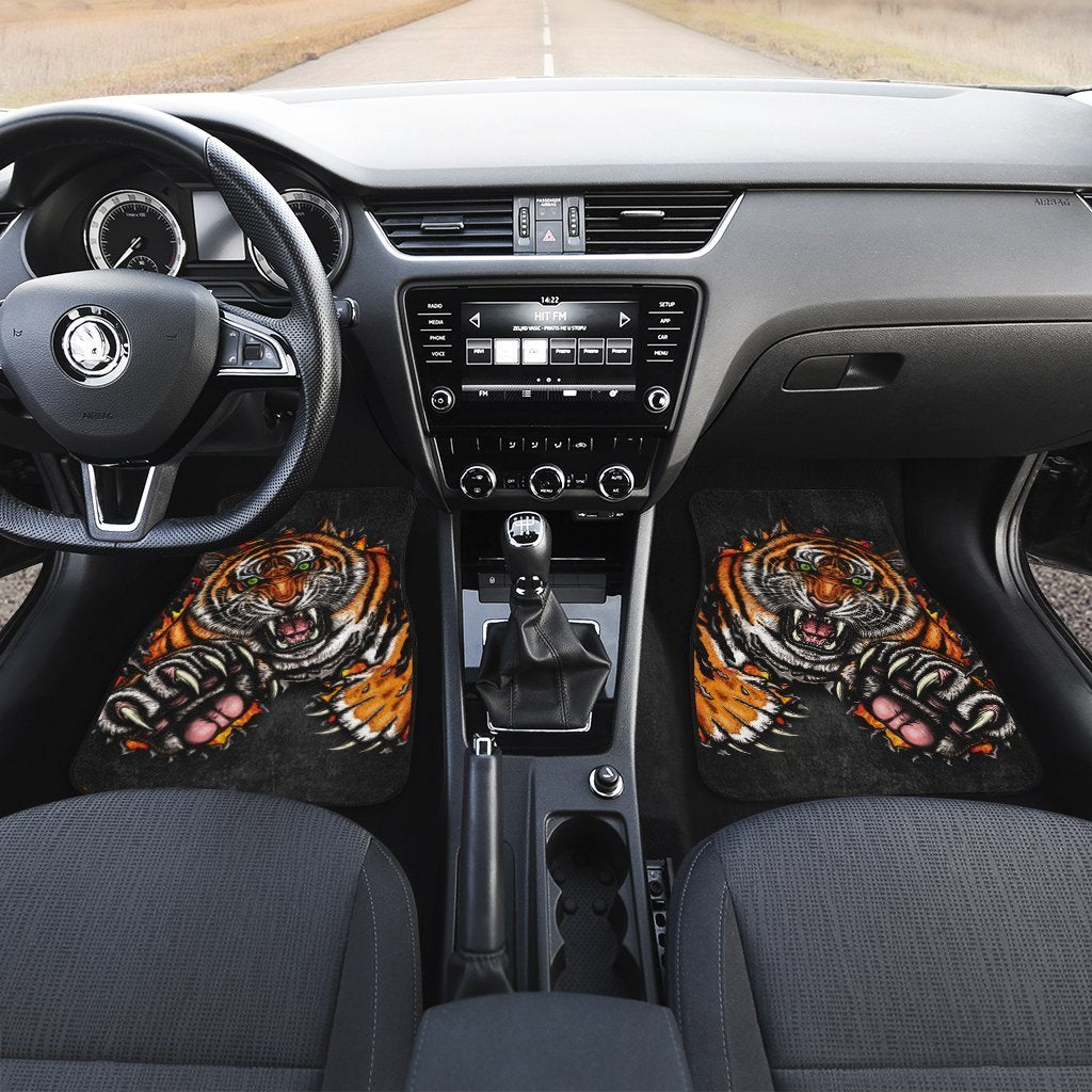 Best Big Cat Tiger Car Floor Mats Custom Gift Idea Car Accessories