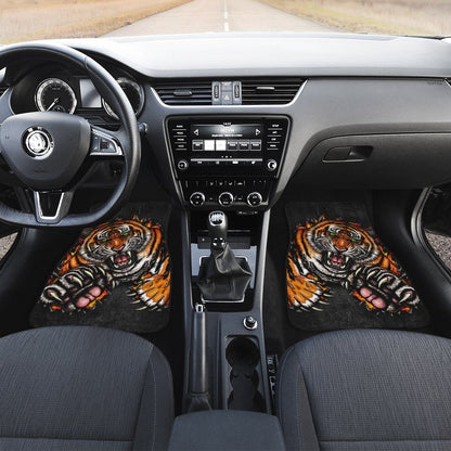 Best Big Cat Tiger Car Floor Mats Custom Gift Idea Car Accessories