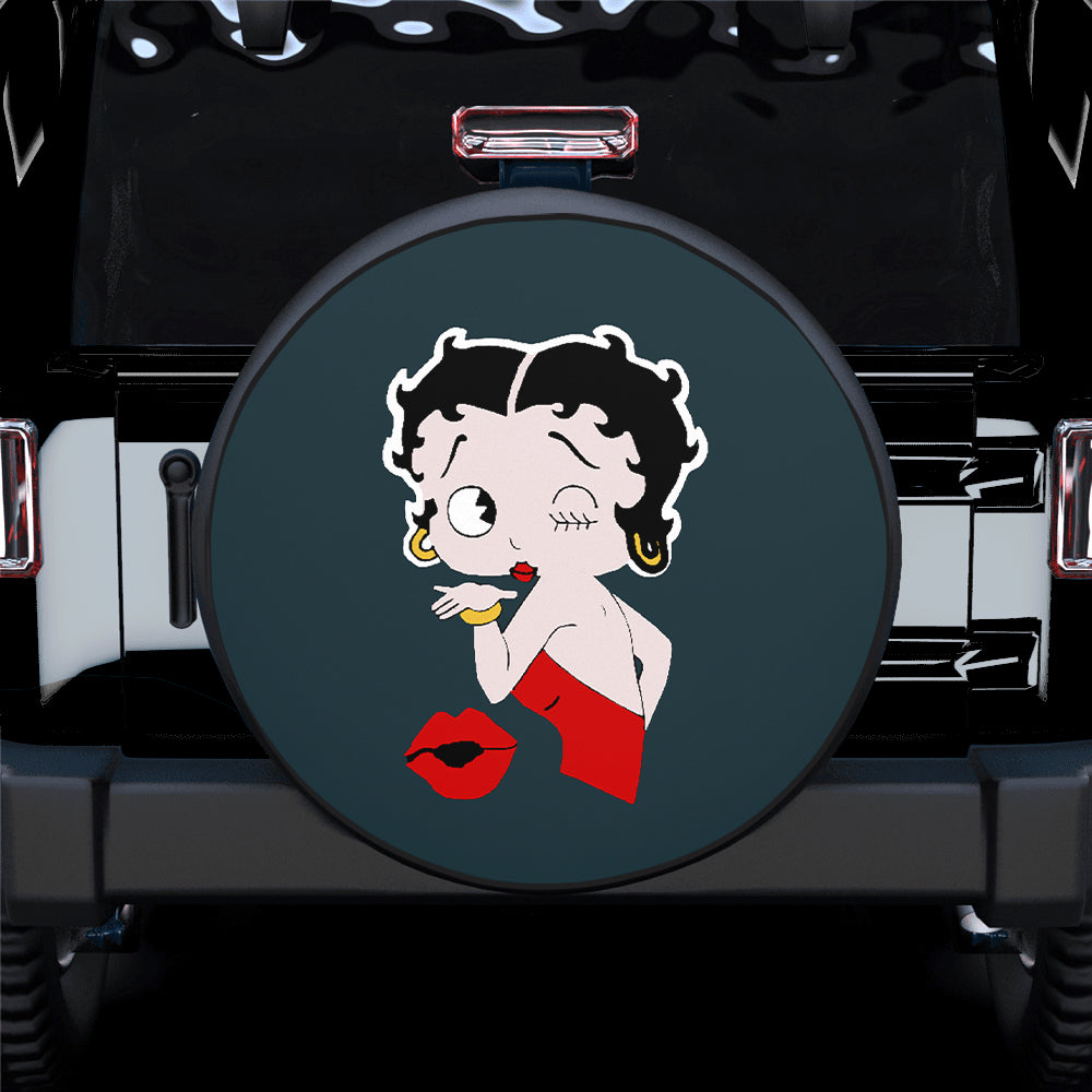 Betty Boop Red Kiss Spare Tire Cover