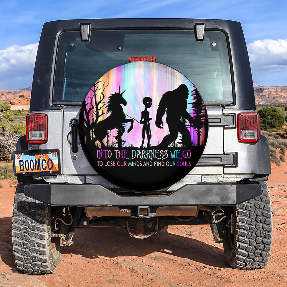Bigfoot Alien Unicorn Jeep Car Spare Tire Cover