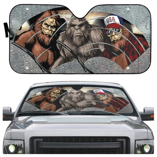 Bigfoot Custom Car Auto Sun Shades Windshield Accessories Decor Gift