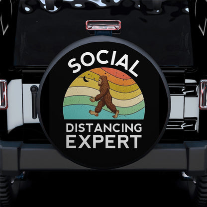 Bigfoot Social Distancing Expert Car Spare Tire Cover
