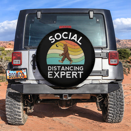 Bigfoot Social Distancing Expert Car Spare Tire Cover