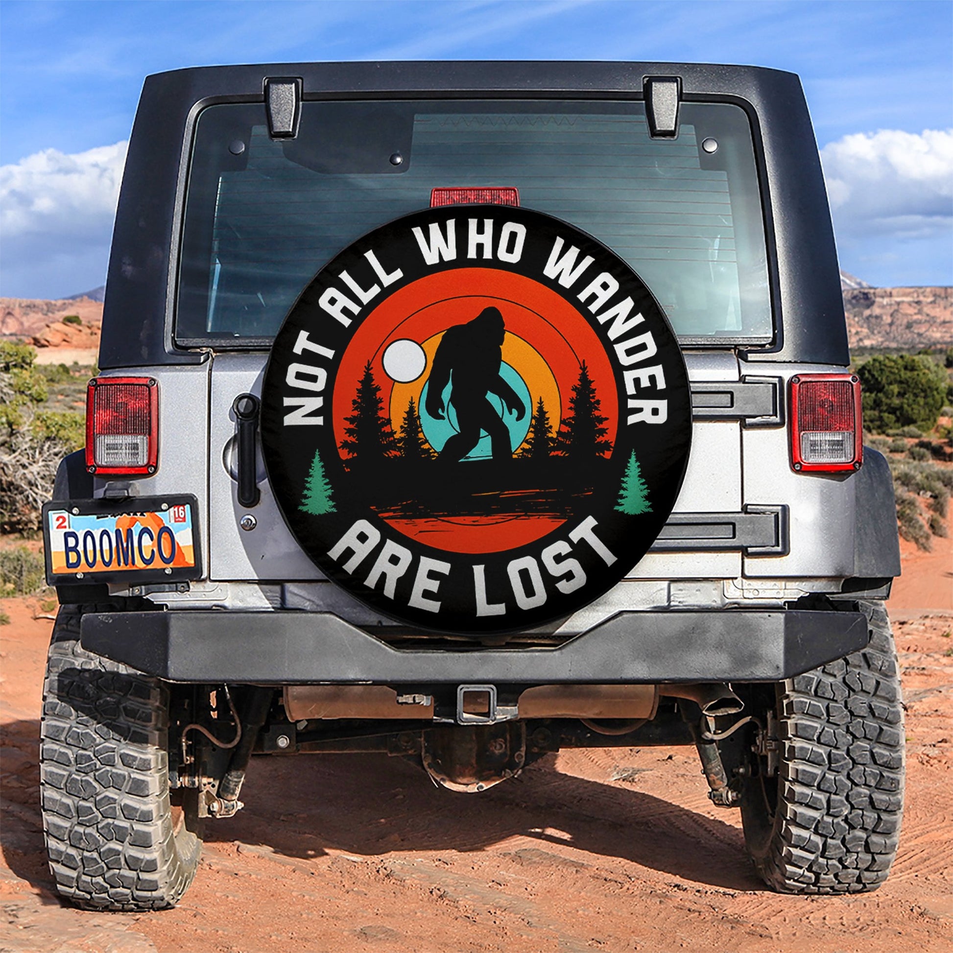 Bigfoot Wanda Lost Car Spare Tire Cover
