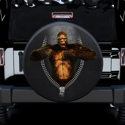 Bigfoot Zipper Car Spare Tire Cover