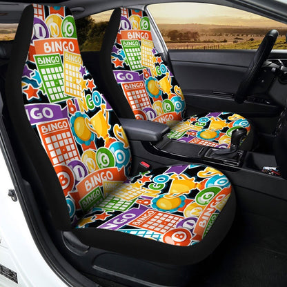 Bingo Car Seat Covers Custom Gift Idea