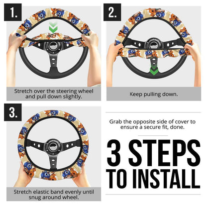 Bird Car Steering Wheel Cover