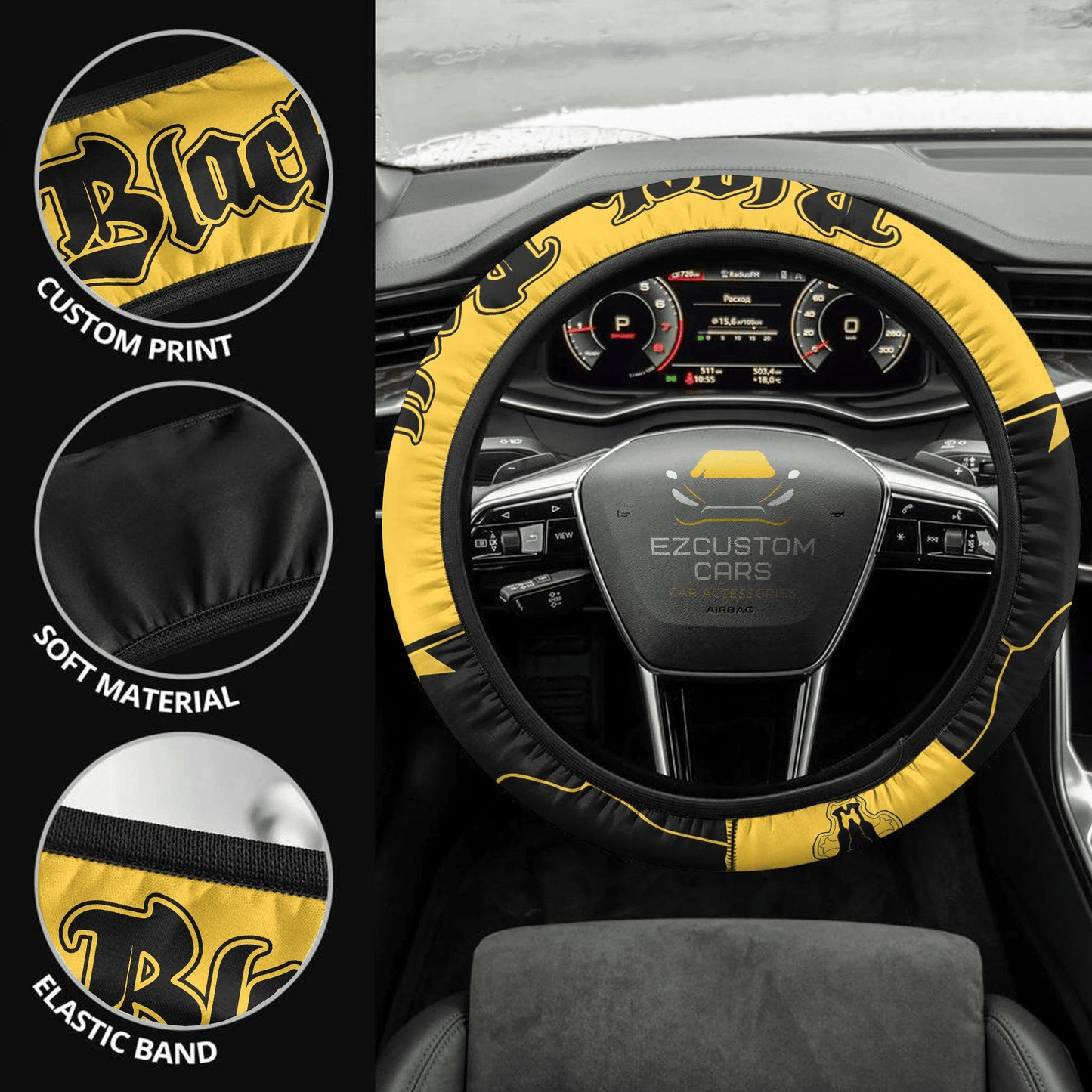 Black Clover Black Bull Anime Steering Wheel Cover