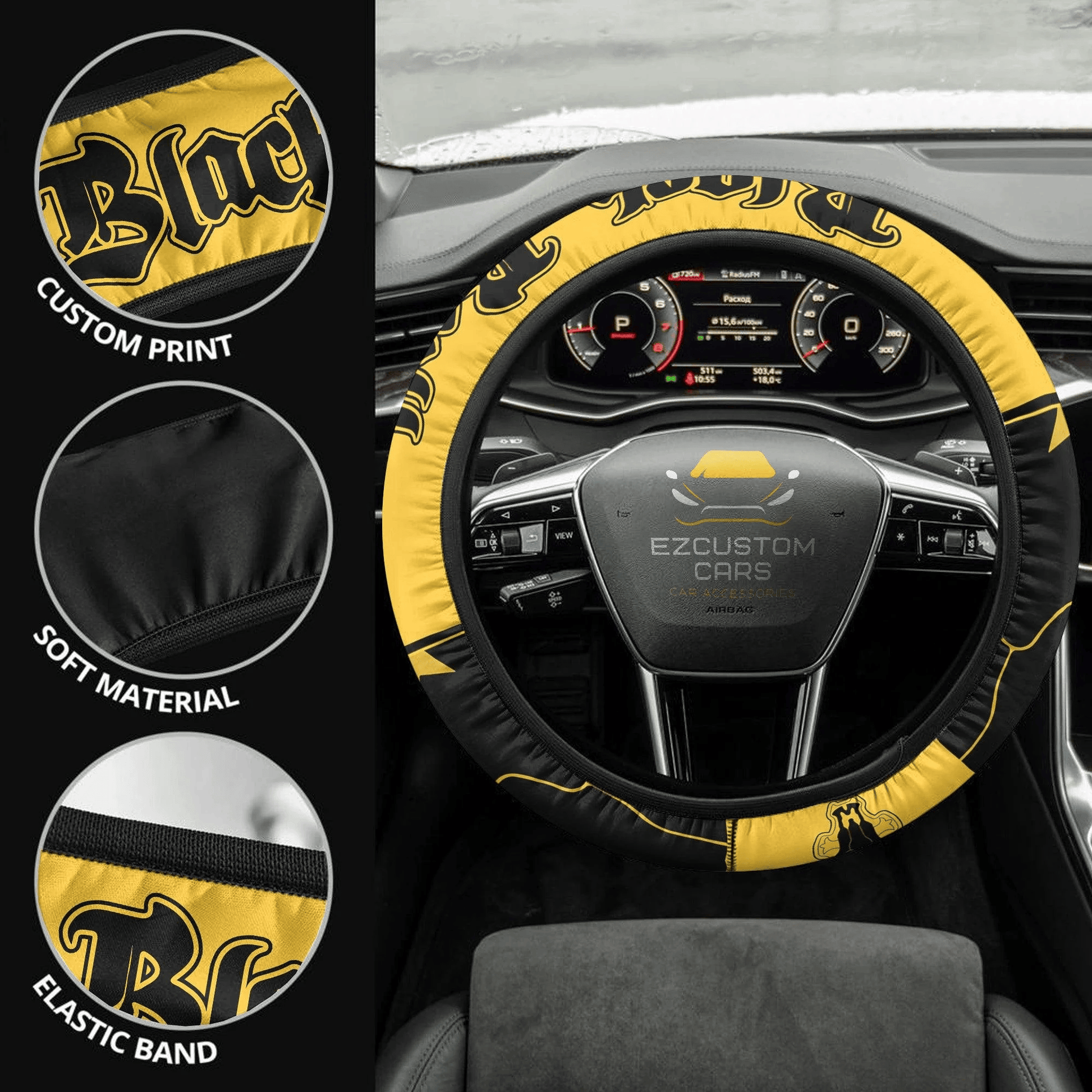 Black Clover Black Bull Anime Steering Wheel Cover