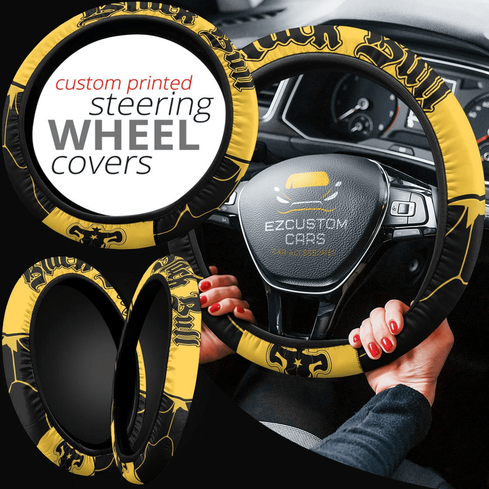 Black Clover Black Bull Anime Steering Wheel Cover