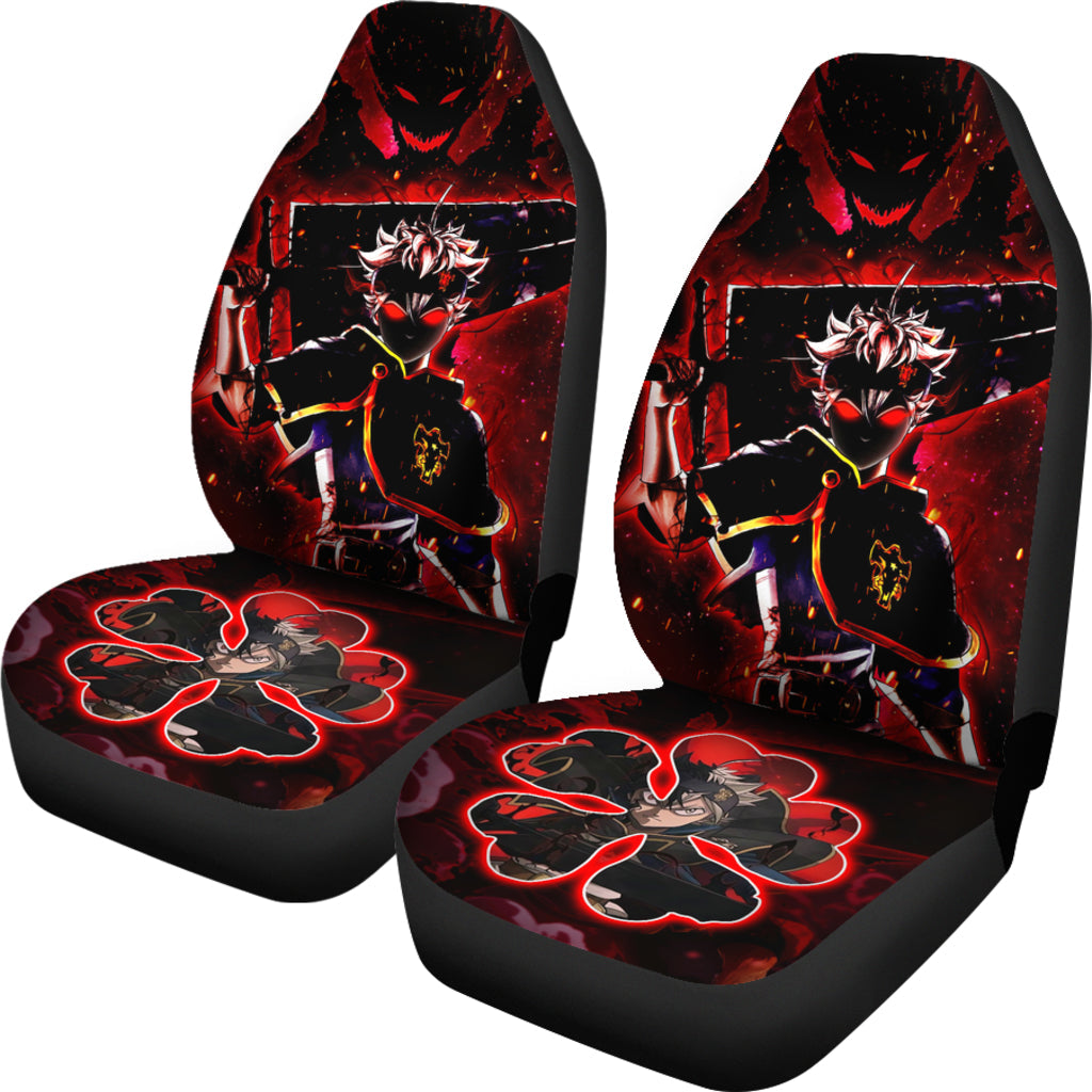 Black Clover Car Seat Covers Asta Black Clover Car Accessories Fan Gift Ci122104