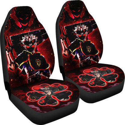Black Clover Car Seat Covers Asta Black Clover Car Accessories Fan Gift Ci122104