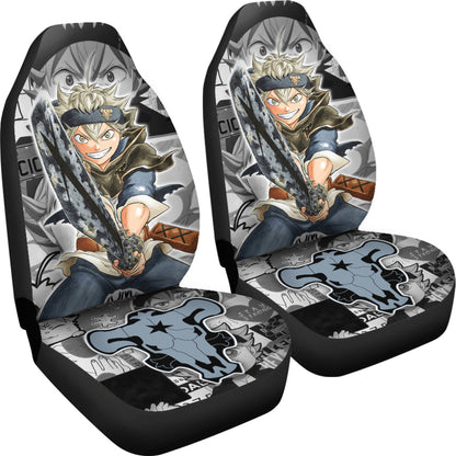 Black Clover Car Seat Covers Asta Black Clover Car Accessories Fan Gift Ci122204