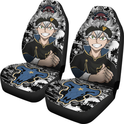 Black Clover Car Seat Covers Asta Black Clover Car Accessories Fan Gift Ci122205