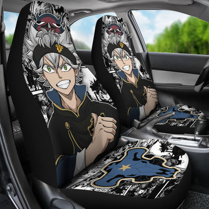 Black Clover Car Seat Covers Asta Black Clover Car Accessories Fan Gift Ci122205