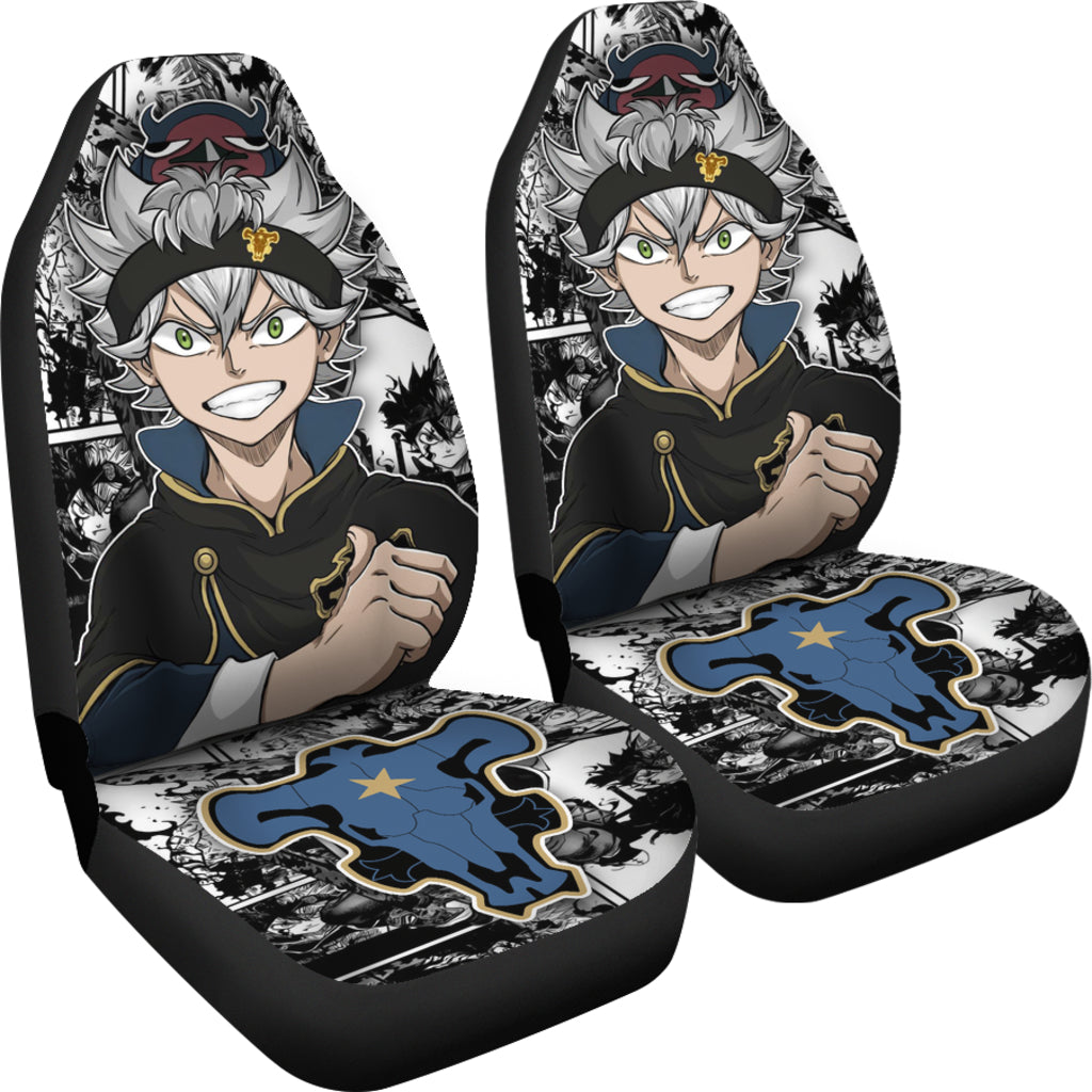 Black Clover Car Seat Covers Asta Black Clover Car Accessories Fan Gift Ci122205