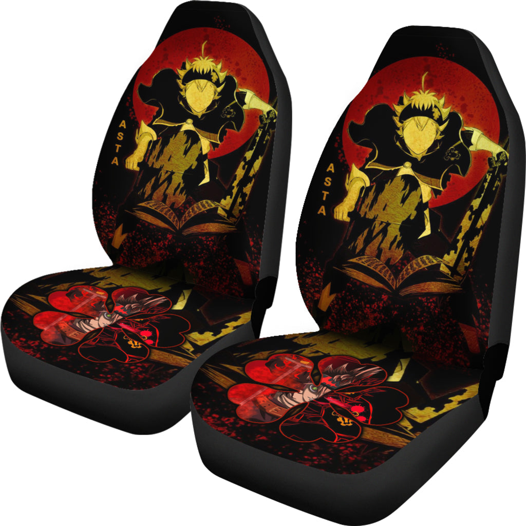 Black Clover Car Seat Covers Asta Black Clover Car Accessories Fan Gift Ci122203