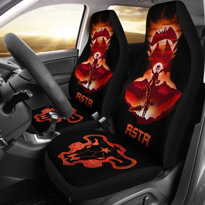 Black Clover Car Seat Covers Asta Black Clover Car Accessories Fan Gift Ci122202