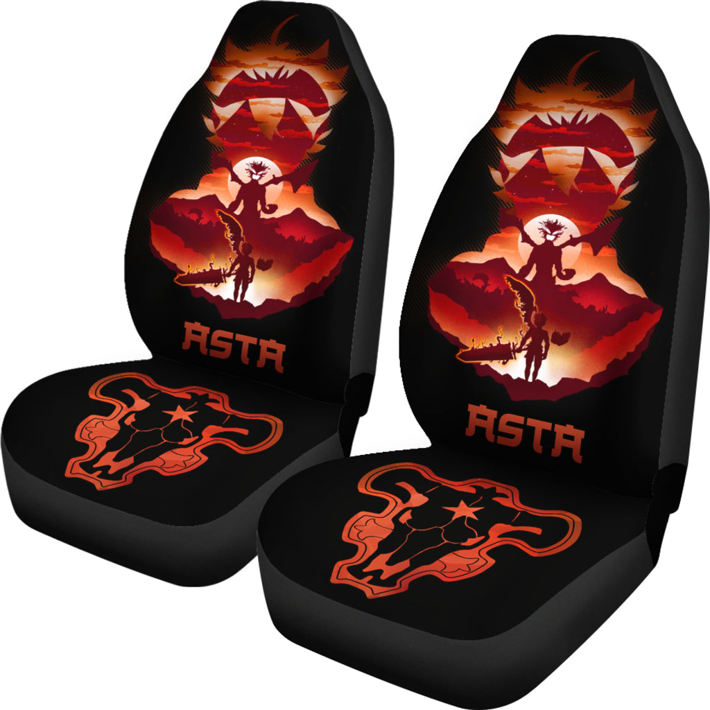 Black Clover Car Seat Covers Asta Black Clover Car Accessories Fan Gift Ci122202