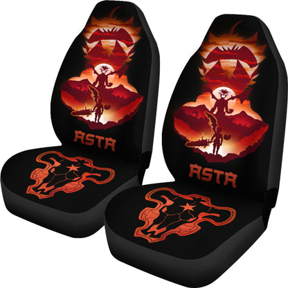 Black Clover Car Seat Covers Asta Black Clover Car Accessories Fan Gift Ci122202
