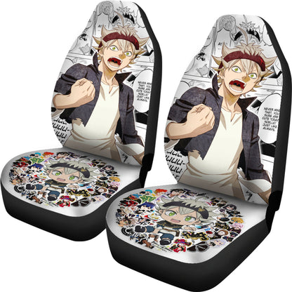Black Clover Car Seat Covers Asta Black Clover Car Accessories Fan Gift Ci122201